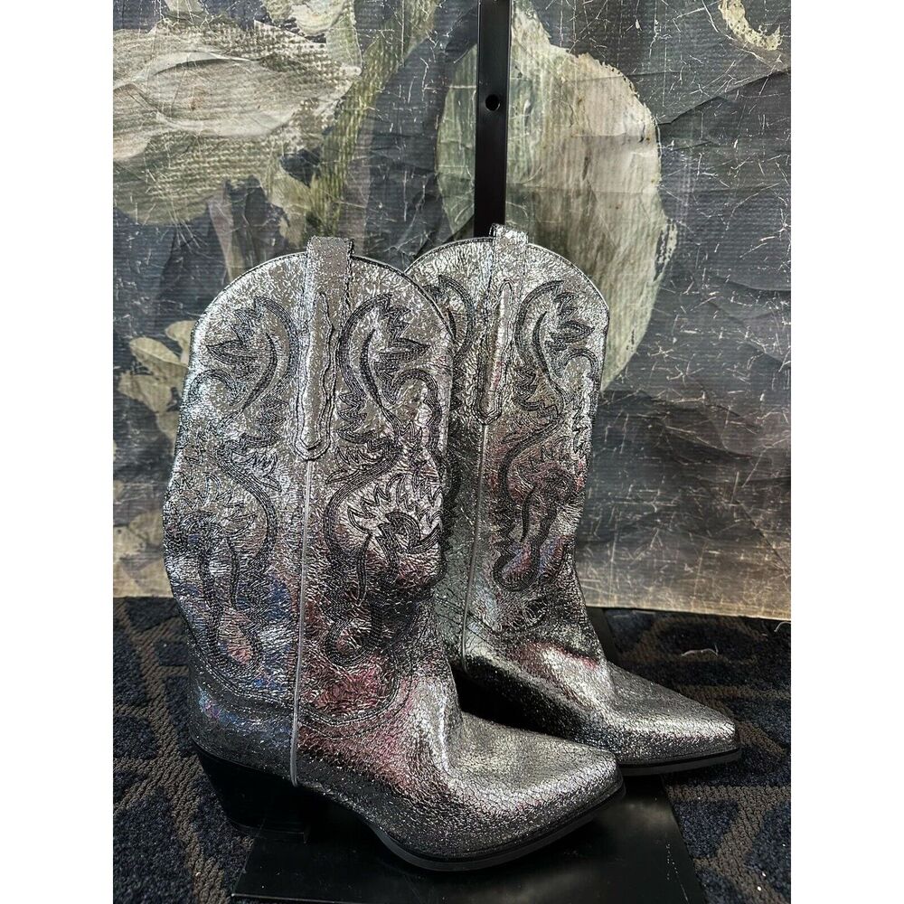Free People x Jeffrey Campbell Dagget Western Boots Size 7 - Picture 3 of 4